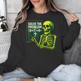 Solve The Problem Skeleton Teacher Halloween Math Six Seven Unisex Sweatshirt, funny design Solve The Problem Skeleton Teacher Halloween Math Six Seven Unisex Sweatshirt, funny design