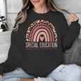 Special Education Shirt Teacher SPED Leopard Boho Rainbow Unisex Sweatshirt, funny design Special Education Shirt Teacher SPED Leopard Boho Rainbow Unisex Sweatshirt, funny design