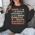 SPED Caffeinate Advocate Laminate Educate Teacher Facilitate For Men Women Unisex Sweatshirt, funny design SPED Caffeinate Advocate Laminate Educate Teacher Facilitate For Men Women Unisex Sweatshirt, funny design
