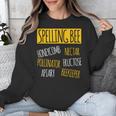 Spelling Bee Halloween Pun Costume Beekeeper Teacher Unisex Sweatshirt, funny design
