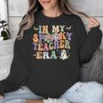 In My Spooky Teacher Era Groovy Hippie Retro Ghost Halloween Men Women Kids Unisex Sweatshirt, Groovy Teacher Gifts, funny design