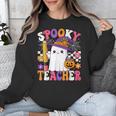 Spooky Teacher Ghost Pencil Teach Halloween Teacher Unisex Sweatshirt, funny design