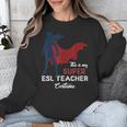 This Is My Super ESL Teacher Costume Lazy Halloween Unisex Sweatshirt, Esl Teacher Gifts, Super Teacher Gifts, funny design