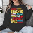 Super Teacher By Day Super Tired By Night Superhero Teacher Unisex Sweatshirt, Super Teacher Gifts, funny design Super Teacher By Day Super Tired By Night Superhero Teacher Unisex Sweatshirt, Super Teacher Gifts, funny design