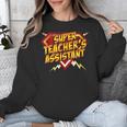 Super Teacher's Assistant Educational Superhero Unisex Sweatshirt, funny design Super Teacher's Assistant Educational Superhero Unisex Sweatshirt, funny design