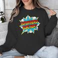Superhero Teacher Retro Comic Teaching Superpower Unisex Sweatshirt, funny design Superhero Teacher Retro Comic Teaching Superpower Unisex Sweatshirt, funny design