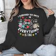 I Survived 100 Days Of School Teacher Kids Cat Lover Unisex Sweatshirt, funny design I Survived 100 Days Of School Teacher Kids Cat Lover Unisex Sweatshirt, funny design