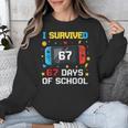 I Survived 67 Days Of School 67 Teacher Squad Matching Unisex Sweatshirt, funny design I Survived 67 Days Of School 67 Teacher Squad Matching Unisex Sweatshirt, funny design