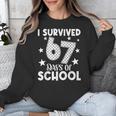 I Survived 67 Days Of School Teachers Students Unisex Sweatshirt, funny design I Survived 67 Days Of School Teachers Students Unisex Sweatshirt, funny design