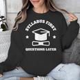 SYLLABUS PROFESSOR TEACHER Unisex Sweatshirt, funny design SYLLABUS PROFESSOR TEACHER Unisex Sweatshirt, funny design