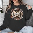 I Tackled 100 Days Of School Football Boys Girls Teachers Unisex Sweatshirt, funny design