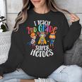 I Teach 2nd Grade Superheroes Back To School Teacher Men Women Girls Kids Unisex Sweatshirt, 2nd Grade Teacher Gifts, funny design