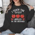 I Teach The Cutest Apples In The Orchard Cute Fall Teacher Unisex Sweatshirt, funny design I Teach The Cutest Apples In The Orchard Cute Fall Teacher Unisex Sweatshirt, funny design
