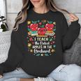 I Teach The Cutest Apples In The Orchard Cute Fall Teacher Unisex Sweatshirt, funny design