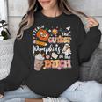 I Teach The Cutest Pumpkins In The Patch Halloween Teacher Unisex Sweatshirt, funny design