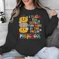 I Teach The Cutest Pumpkins Preschool Teacher Halloween Unisex Sweatshirt, funny design