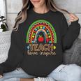 Teach Love Inspire Rainbow Leopard Cheetah Print Teacher Unisex Sweatshirt, funny design Teach Love Inspire Rainbow Leopard Cheetah Print Teacher Unisex Sweatshirt, funny design