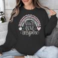 Teach Love Inspire Teacher Unisex Sweatshirt, funny design