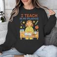 I Teach In My Pajamas Crayon Home School Teacher PJs Unisex Sweatshirt, funny design I Teach In My Pajamas Crayon Home School Teacher PJs Unisex Sweatshirt, funny design