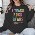 I TEACH ROCKSTARS Band Vibes Teacher Rocks My Music Teaching Unisex Sweatshirt, funny design I TEACH ROCKSTARS Band Vibes Teacher Rocks My Music Teaching Unisex Sweatshirt, funny design