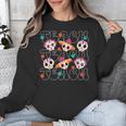 Teach Teacher Dia De Los Muertos Day Of The Dead Sugar Skull Unisex Sweatshirt, funny design Teach Teacher Dia De Los Muertos Day Of The Dead Sugar Skull Unisex Sweatshirt, funny design