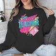 Teacher 90s Retro Colorful Teacher Of The 90s Back To School Unisex Sweatshirt, 90s Teacher Gifts, funny design Teacher 90s Retro Colorful Teacher Of The 90s Back To School Unisex Sweatshirt, 90s Teacher Gifts, funny design