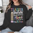 Teacher Besties Because Going Crazy Alone Is Not As Much Fun Unisex Sweatshirt, funny design Teacher Besties Because Going Crazy Alone Is Not As Much Fun Unisex Sweatshirt, funny design