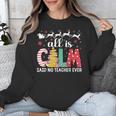 Teacher All Calm Said No Teacher Christmas Pencil Tree Unisex Sweatshirt, funny design