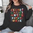 Teacher Christmas Alphabet Back To School Holiday Learning Unisex Sweatshirt, funny design Teacher Christmas Alphabet Back To School Holiday Learning Unisex Sweatshirt, funny design