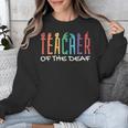 Teacher Of The Deaf ASL Teacher & Deaf Awareness Unisex Sweatshirt, funny design Teacher Of The Deaf ASL Teacher & Deaf Awareness Unisex Sweatshirt, funny design
