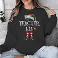 The Teacher Elf Shirt Matching Family Christmas Elf Men Women Kids Unisex Sweatshirt, funny design The Teacher Elf Shirt Matching Family Christmas Elf Men Women Kids Unisex Sweatshirt, funny design