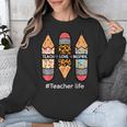 Teacher Life Teach Love Inspire Pencils Inspirational Women Unisex Sweatshirt, funny design Teacher Life Teach Love Inspire Pencils Inspirational Women Unisex Sweatshirt, funny design