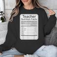Teacher Nutrition Facts Teachers Nutritional Fact Unisex Sweatshirt, funny design Teacher Nutrition Facts Teachers Nutritional Fact Unisex Sweatshirt, funny design
