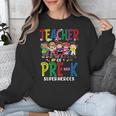 Teacher Of Pre K Superheroes Teacher New School Year Men Women Unisex Sweatshirt, funny design