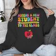 Teacher Pregnancy Announcement Clothing Expecting Teacher X-Small Unisex Sweatshirt, funny design