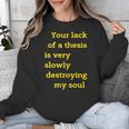 Teacher Or Professor Essay Thesis Writing Joke For Men Women Unisex Sweatshirt, Writing Teacher Gifts, funny design