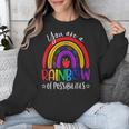 Teacher You Are a Rainbow Of Possibilities Funny Unisex Sweatshirt, funny design Teacher You Are a Rainbow Of Possibilities Funny Unisex Sweatshirt, funny design