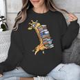 Teacher Shirt Giraffe Holding Books Bookworm Librarian Unisex Sweatshirt, funny design Teacher Shirt Giraffe Holding Books Bookworm Librarian Unisex Sweatshirt, funny design