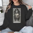 The Teacher Skeleton Tarot Card Unisex Sweatshirt, funny design