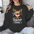 Teacher Squad Red Plaid Rudolph Reindeer Christmas Unisex Sweatshirt, funny design Teacher Squad Red Plaid Rudolph Reindeer Christmas Unisex Sweatshirt, funny design