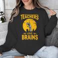 Teachers Love Brains Shirt Men Women Halloween Teacher Unisex Sweatshirt, funny design Teachers Love Brains Shirt Men Women Halloween Teacher Unisex Sweatshirt, funny design