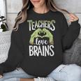 Teachers Love Zombie Teacher Halloween Fun Unisex Sweatshirt, funny design
