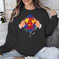 Teachers Are Superheroes 4th Grade Super Teacher Staff Men Women Unisex Sweatshirt, Super Teacher Gifts, 4th Grade Teacher Gifts, funny design