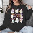 Teaching My Boos Teacher Cute Ghost Groovy Teacher Halloween Unisex Sweatshirt, Groovy Teacher Gifts, funny design Teaching My Boos Teacher Cute Ghost Groovy Teacher Halloween Unisex Sweatshirt, Groovy Teacher Gifts, funny design
