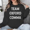 Team Oxford Comma English Majors And Teachers For Men Women Girls Kids Unisex Sweatshirt, English Teacher Gifts, funny design