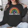 Team Pre-K Teacher Crew Squad Hello Back School Graduation Unisex Sweatshirt, funny design