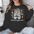 Technology Teacher Messy Bun Technology Teaching Unisex Sweatshirt, funny design Technology Teacher Messy Bun Technology Teaching Unisex Sweatshirt, funny design