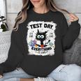Test Day Stressed Cat Teacher Student Kids Testing Day Unisex Sweatshirt, funny design Test Day Stressed Cat Teacher Student Kids Testing Day Unisex Sweatshirt, funny design