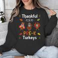 Thankful For My Prek Turkeys In Masks Thanksgiving Teacher For Men Women Unisex Sweatshirt, funny design