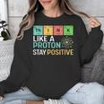 Think Like A Proton Stay Positive Science Teacher Unisex Sweatshirt, Science Teacher Gifts, funny design Think Like A Proton Stay Positive Science Teacher Unisex Sweatshirt, Science Teacher Gifts, funny design